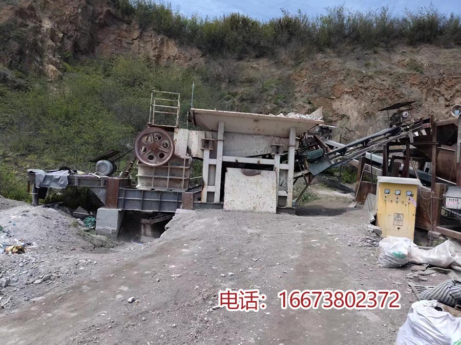 二手破碎站設備適用水泥磚機礦渣建筑垃圾等原材料處理